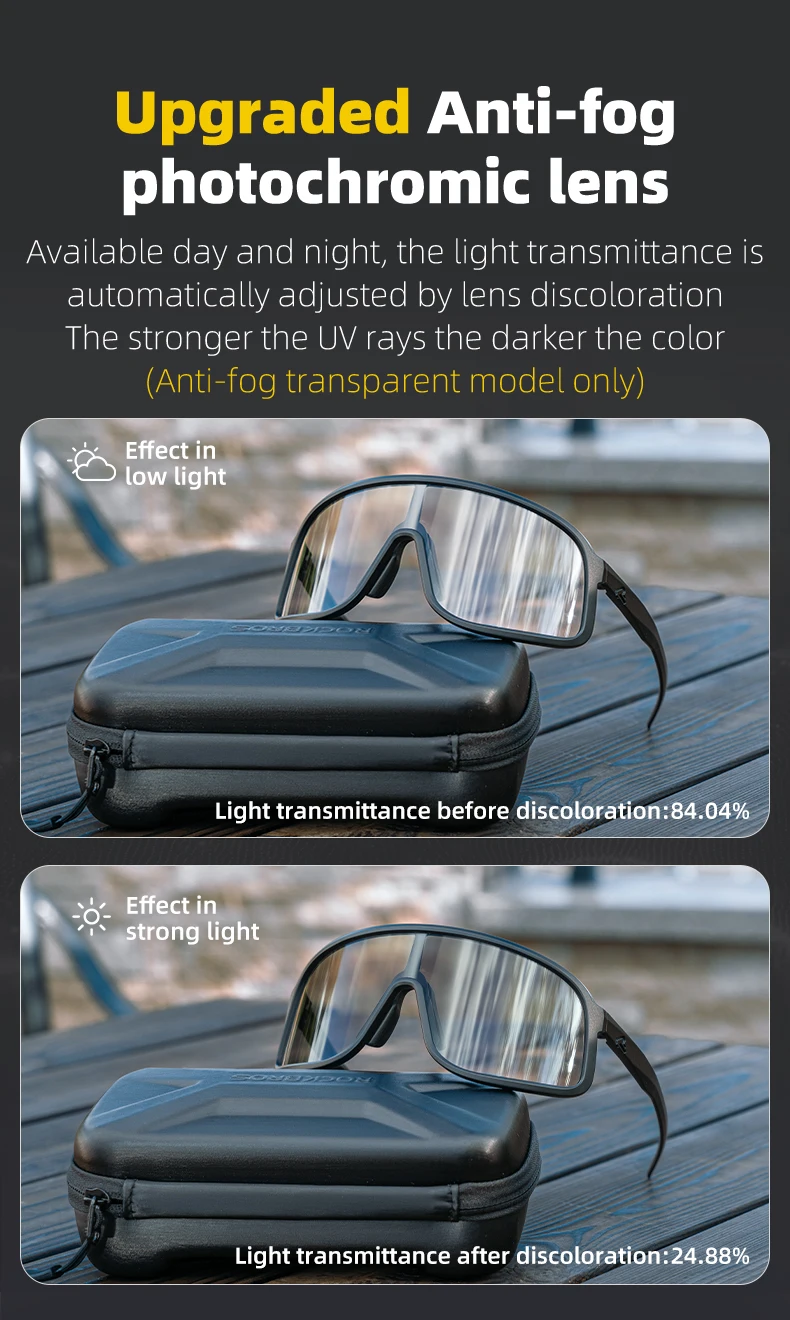 cycling sunglasses side design
