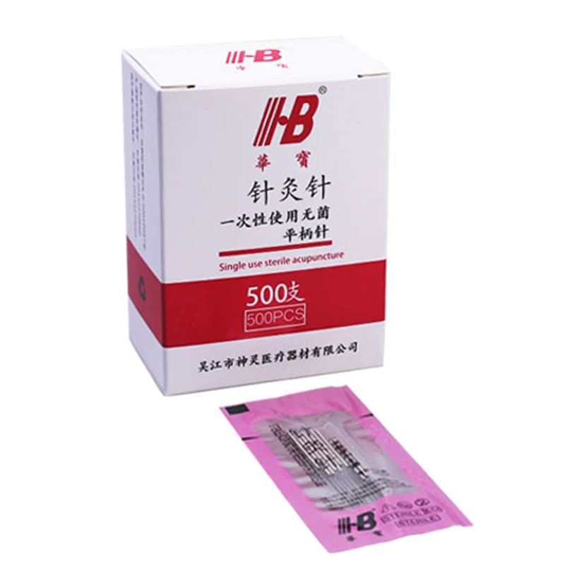 Disposable Acupuncture Needle 500Pcs 0.16/18/20/25/30mm For Single Use