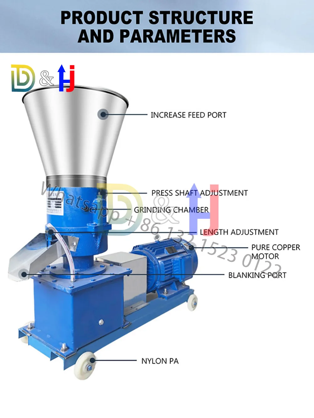 220v/ 380v Pellet Press Animal Feed Pellet Mill Biomass Pellet Machine 4kw  150kg/h-200kg/h - Wood Pellet Mill - AliExpress