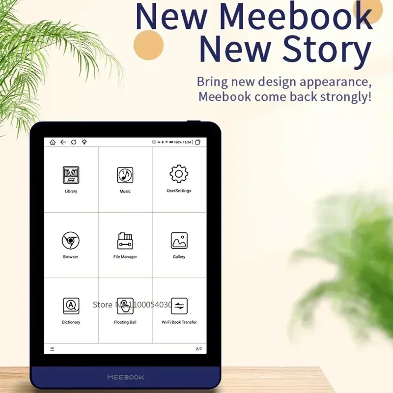 Original Meebook M6 E-book Reader 6 inch E-ink 300PPI Screen