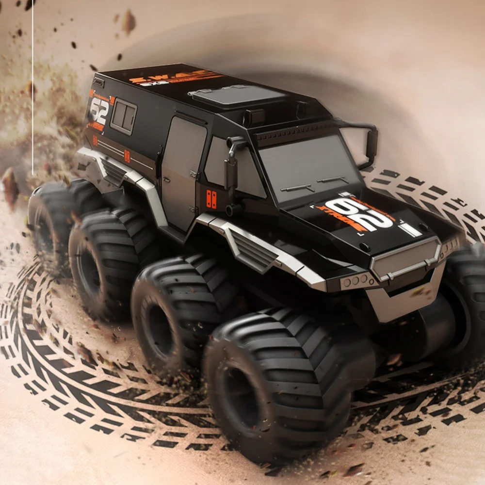 JJRC Q137 8WD RC Car 2.4G Amphibious 8 Wheel Remote Control Truck Climbing Off Road Waterproof Armored Vehicles Children's Toys rc cars rc trucks