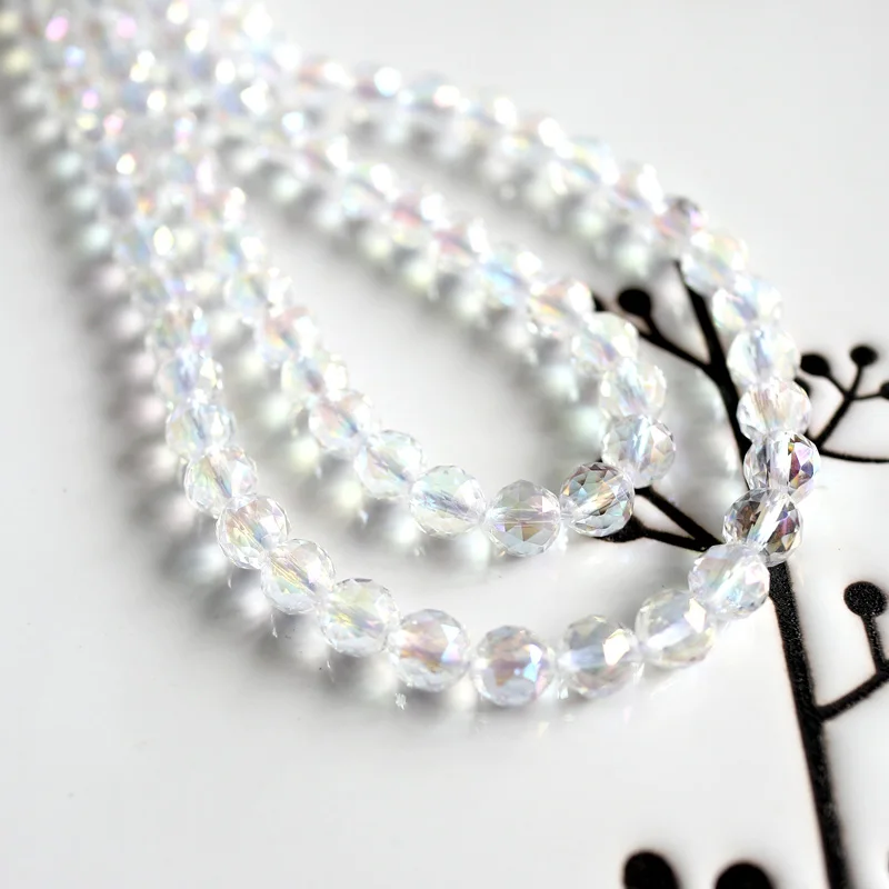 Natural Angel Aqua Aura Quartz Beads 6mm8mm10mm12mm 15