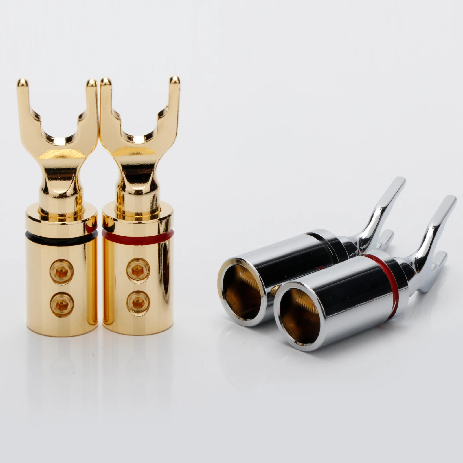 Hifi Audio Reines Kupfer Y Spaten Stecker 3,0 μ Rhodiniert Lautsprecher Terminal Stecker Hallo-end Lautsprecher Kabel Stecker Adapter – Detail 13