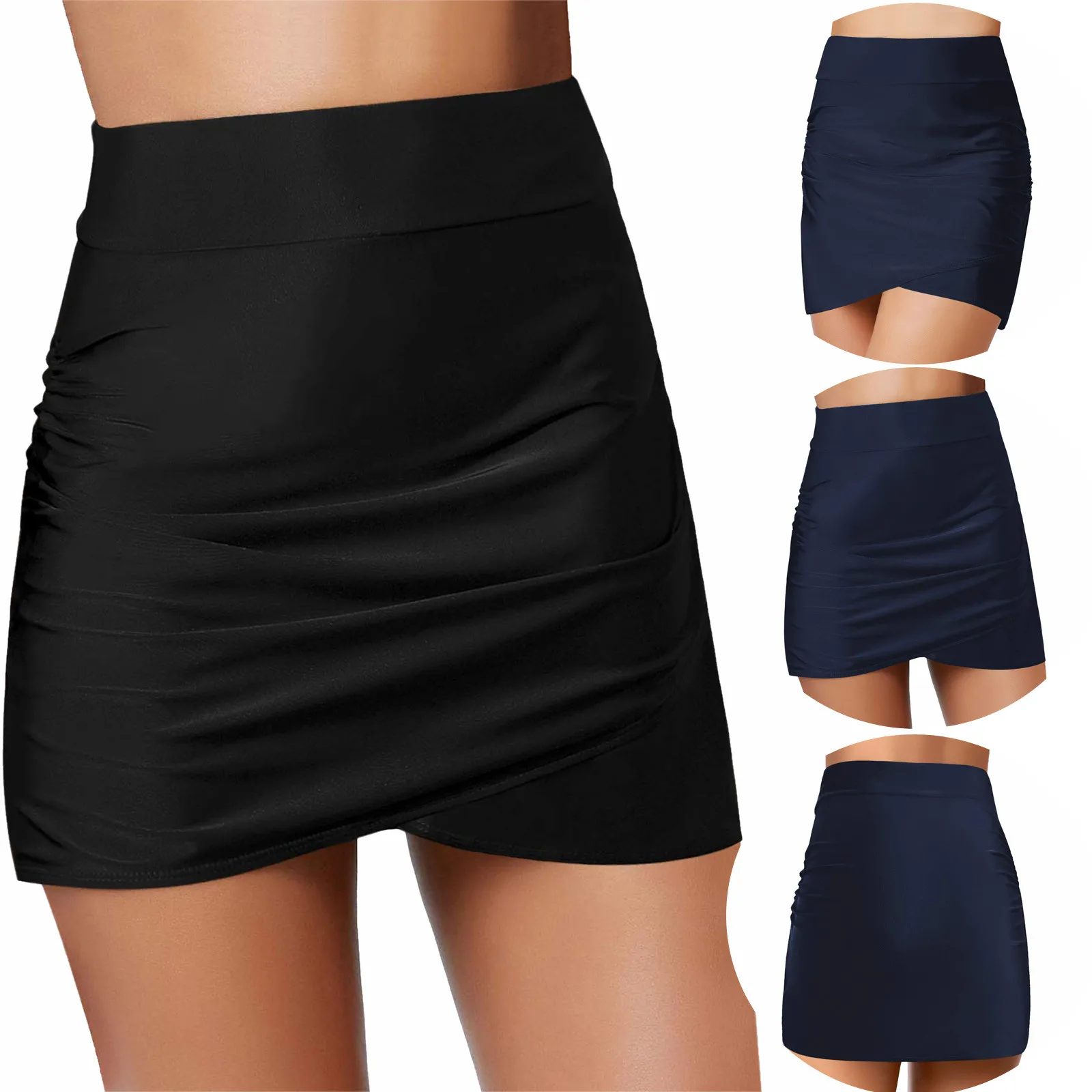 

Bottom Swim Briefs Beach Swim Shorts Bikini Waist Bikini Skirt Swimsuit Women Swimwear Solid Swimsuit Bandage Triangle Straps