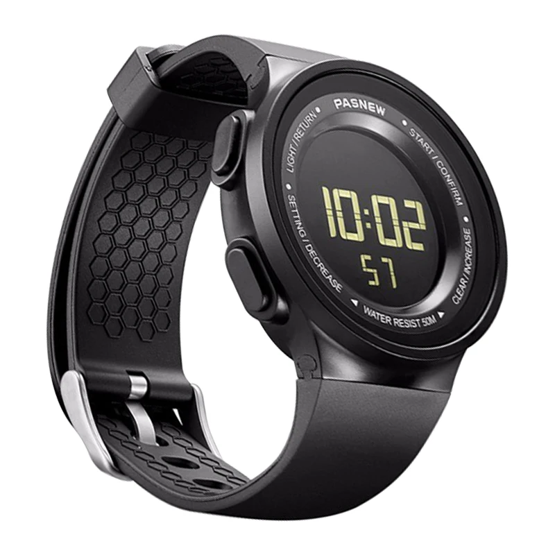 Stylish Women Electronic Wristwatch Black Silicone Pedometer Digital Hand Clock Female Casual Sport Waterproof Led Watches Lady