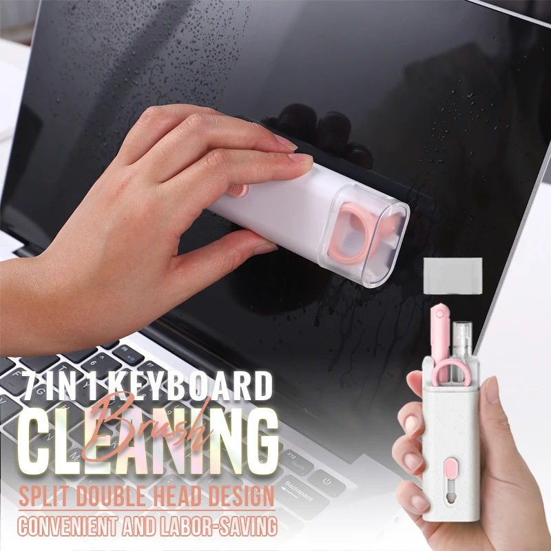 7in1 Computer Keyboard Cleaner Brush Kit Earphone Cleaning Pen For