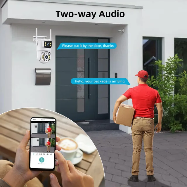 Uzoom Wireless CCTV System WiFi Camera Kit 6MP IP Cameras With Dual Lens Security Audio 8CH NVR Video Surveillance Set ICse 5