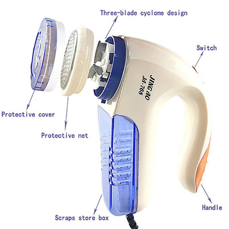 Electric Remover Clothes Sweater Shaver Trimmer EU Plug Portable Sweater Pilling Shaving Sucking Ball Machine Lint Remover US/EU 4