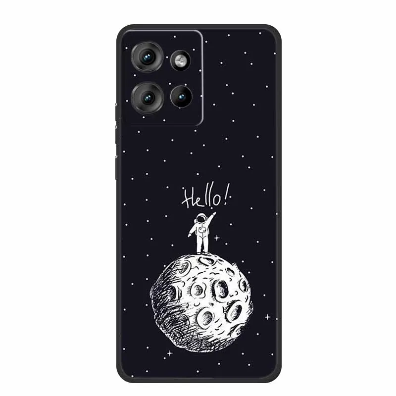 Sleek Black Shockproof TPU Silicone Phone Case - Soft Protective Back Cover 6.7 Coque
