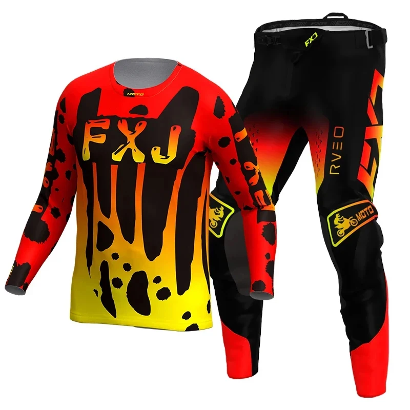 모토크로스 저지 팬츠 유스 아동 이름 번호 엔듀로 크로스 레이싱 슈트 맞춤 제작 오프로드 MX MTB MOTO 남아 여아
