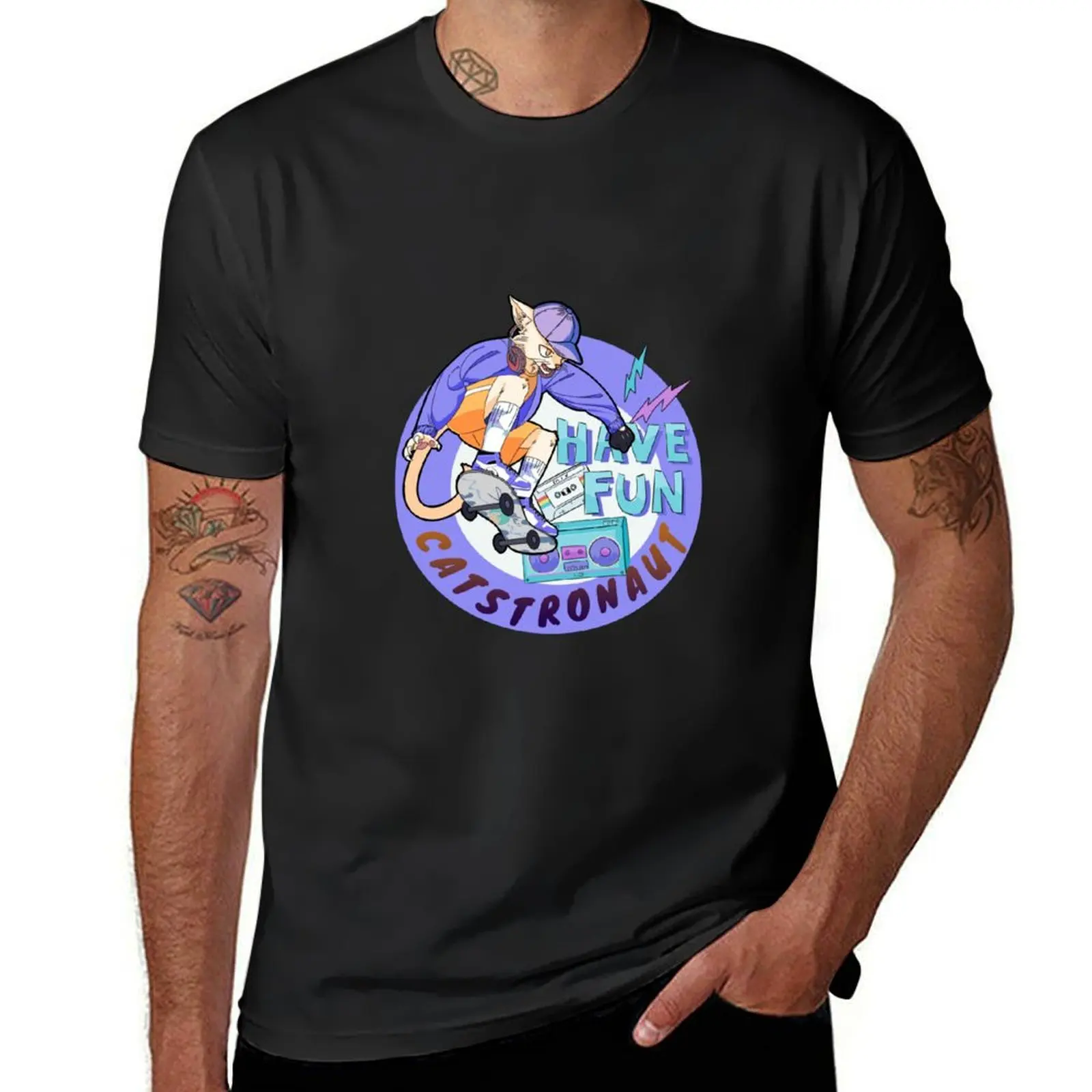 

Music cool fashion sports cat T-Shirt animal prinfor boys boys whites anime clothes big and tall t shirts for men
