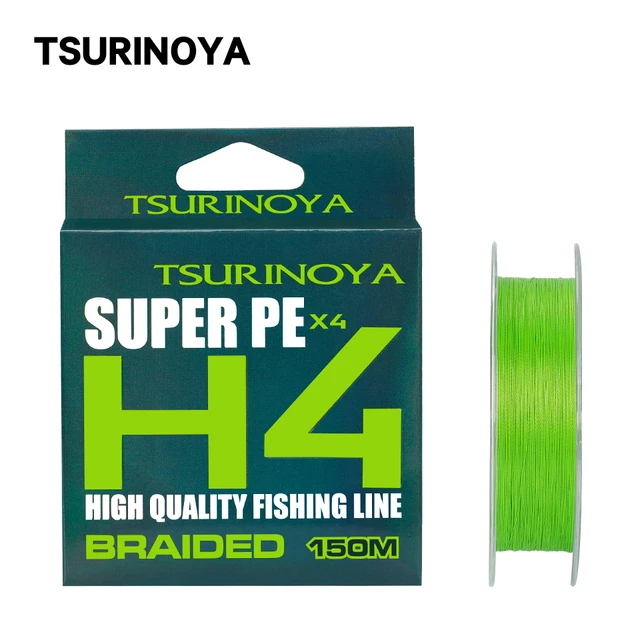 TSURINOYA 4 Weaves PE Fishing Line H4 4-8lb 150m Light Game Trout Game Long  Casting