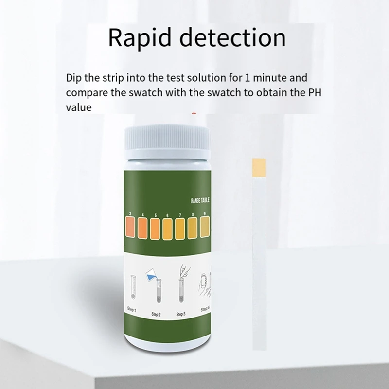 Soil PH Paper Test Kit 200 Tester Strips (3.5-9 Range) For Testing Garden Home Lawn Grass Vegetable Gardening