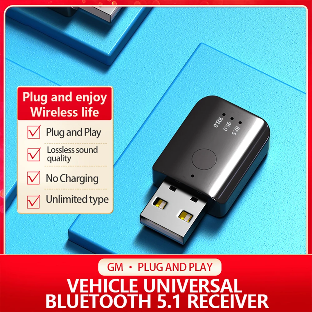 Usb Auto Bluetooth 5.1 Fm Trasmettitore Ricevitore Chiamata Vivavoce Mini Usb Power Car Kit Auto Auto Senza Fili Audio Per Auto Radio Fm
