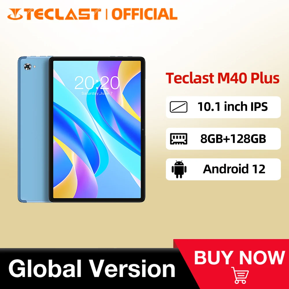 Teclast M40 Plus 10.1 Inch Tablet Android 12 1920x1200 8gb Ram