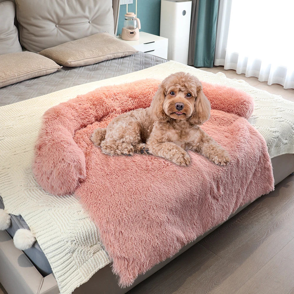 

Large Dog Bed Cat Mats Removable Cover Dount Pet Sofa Mat Washable Plush Dogs Kennel Winter Warm Sleepping Pets Nest Cushion