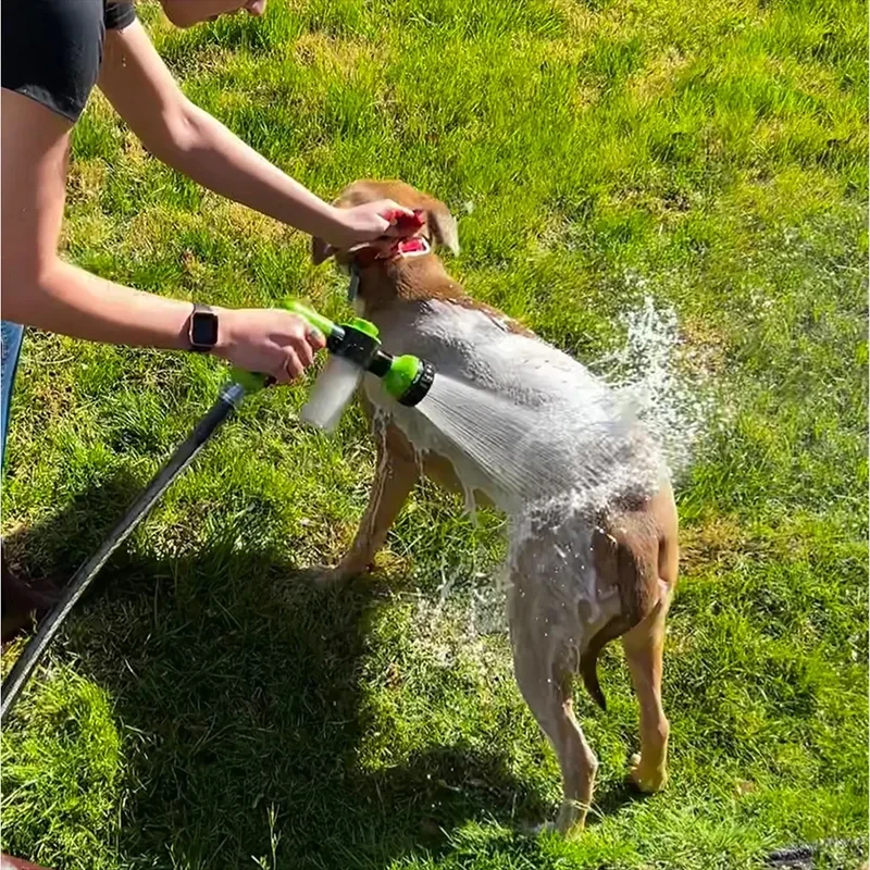High-pressure Sprayer Nozzle Hose Dog Shower Gun 3 Mode Adjustable