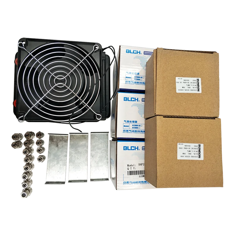 3 In 1 Flowmetre Kit Radiator 220V Solenoid Valve Filter Set For Common Rail Test Bench Accessories