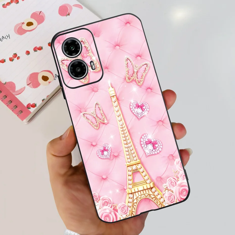 Cute Love Pattern Soft Silicone Phone Case - Stylish & Durable Back Cover