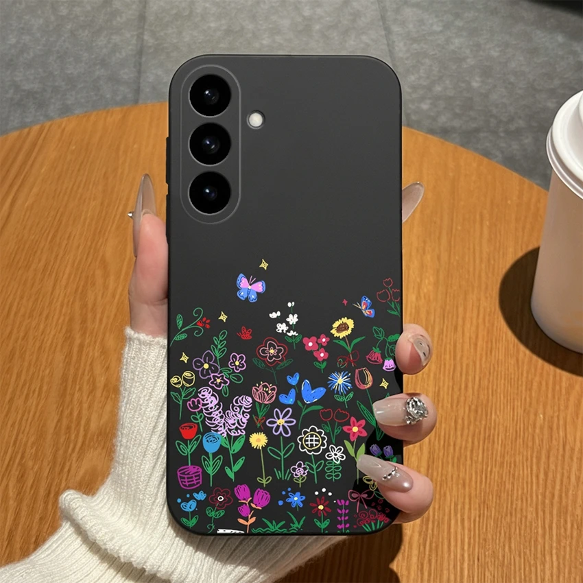 Abstract Art Pattern Soft Matte Silicone Phone Case - High-Quality Bumper Shell