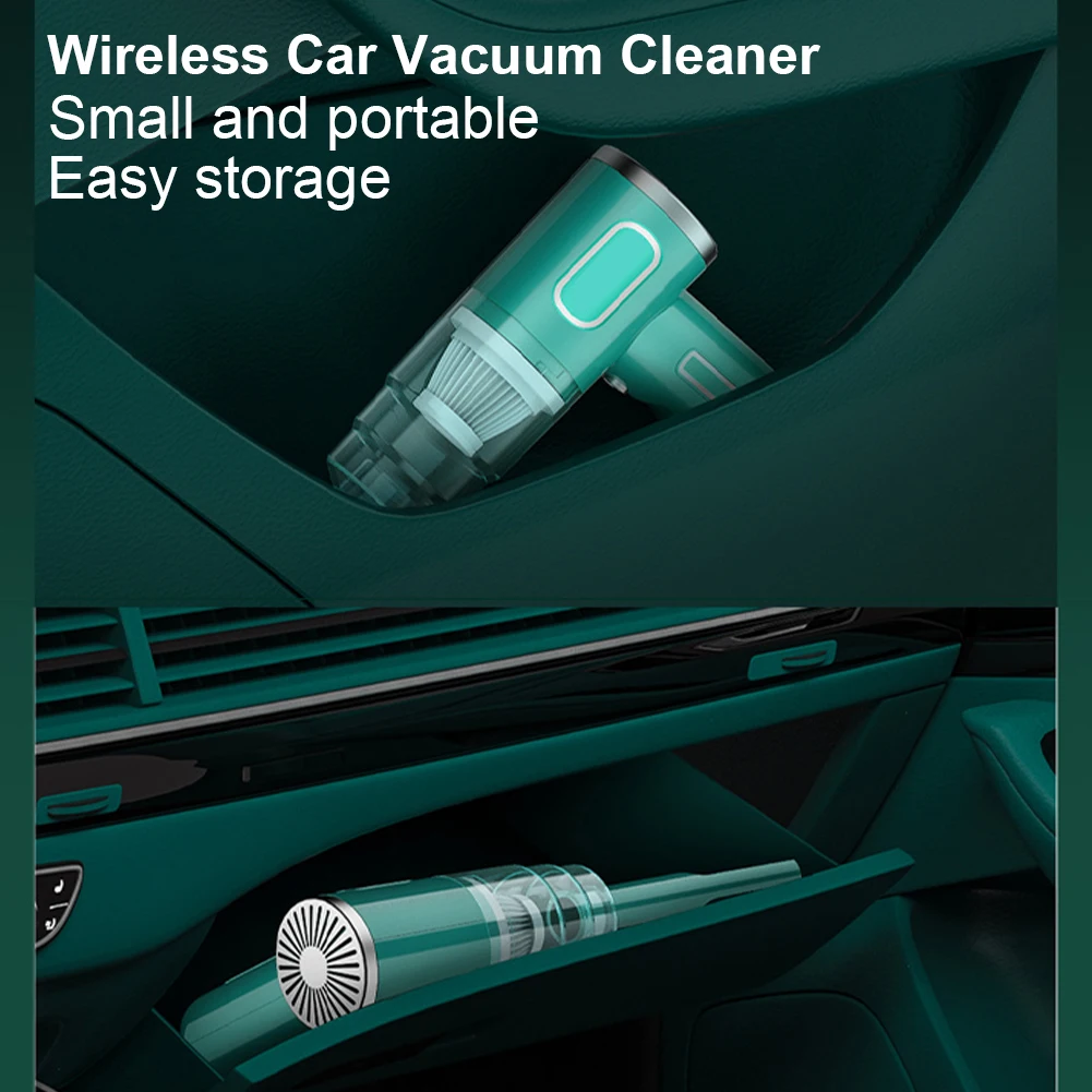 Wet/Dry Use Portable Vacuum Cleaner Dust Catcher High-power 2000mah Battery 29000 Pa 120 W for Car/Home/Office/Keyboard Cleaning