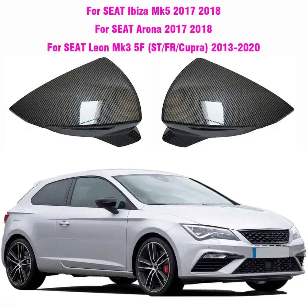 Coppia Calotte Specchietti Retrovisori In ABS Per SEAT Mk3 5F ST Cupra, Mk5, Arona KJ7 (2013-2021)