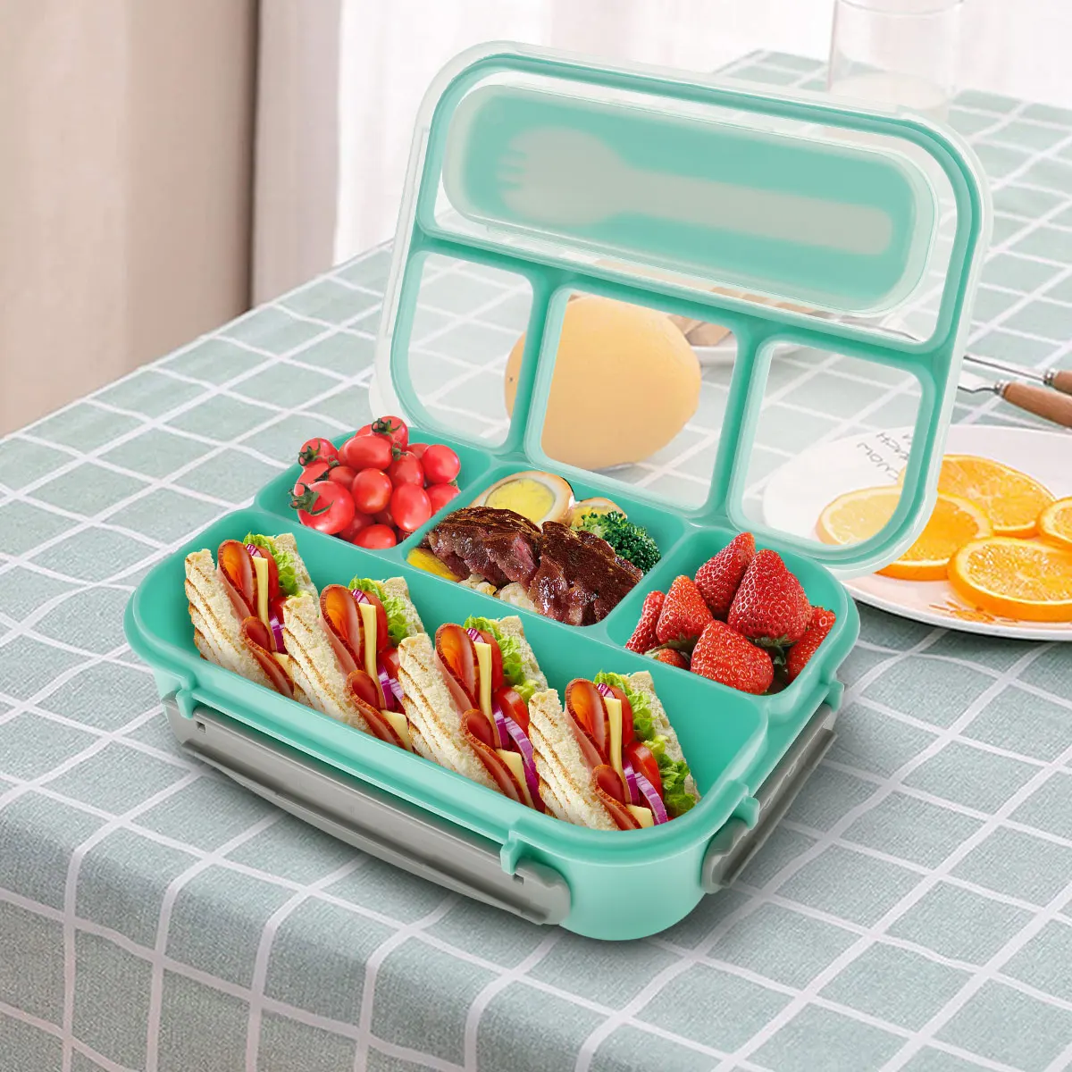 Lunch Box Modern Adult Lunch Box Food Container Shock-proof Food Container  Silicone Bento Box with Lid School Supplies - AliExpress