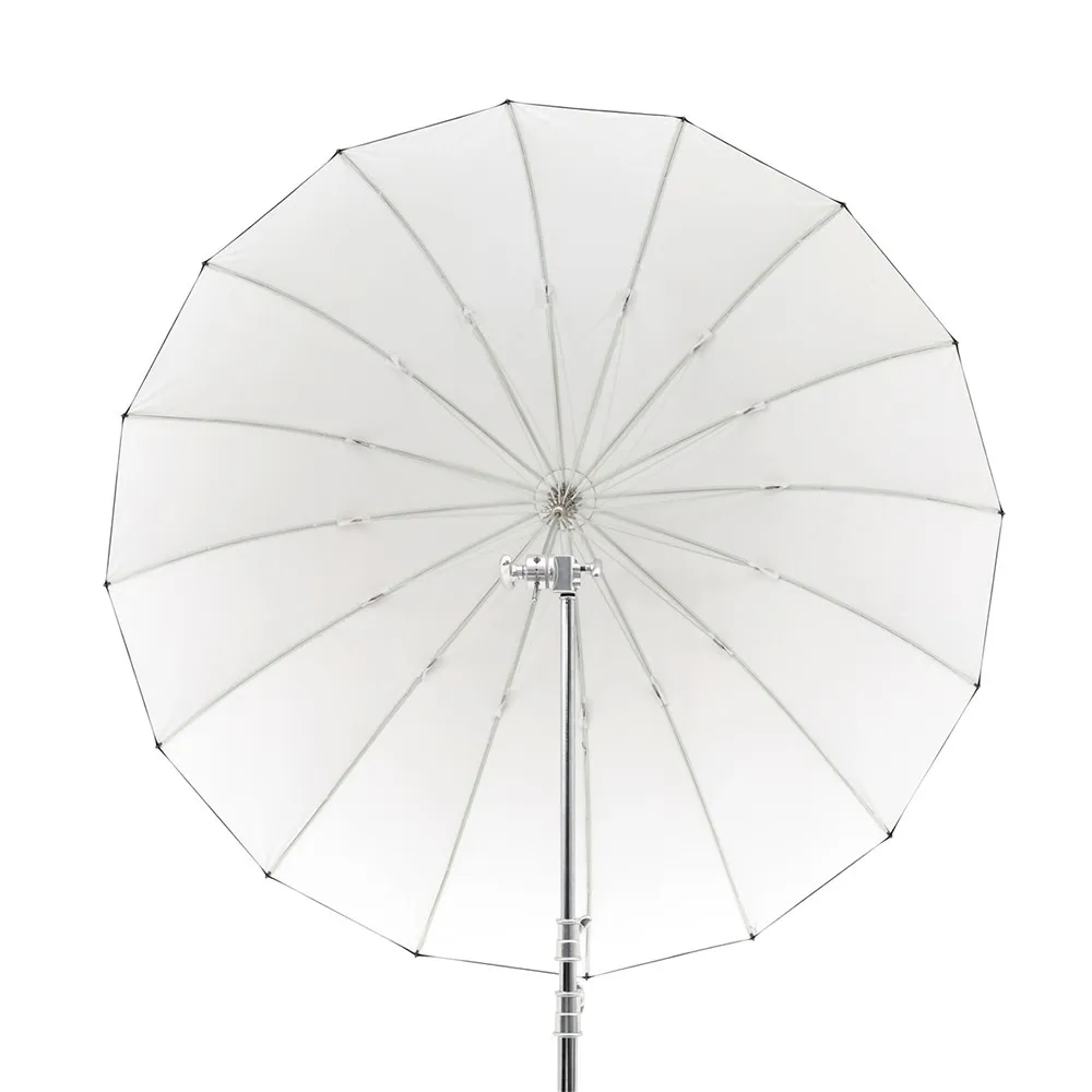고독스 UB-165W 65인치(165cm) 파라볼릭 블랙 화이트 반사 우산 스튜디오 조명 우산 (블랙 실버 디퓨저 커버 천 포함)