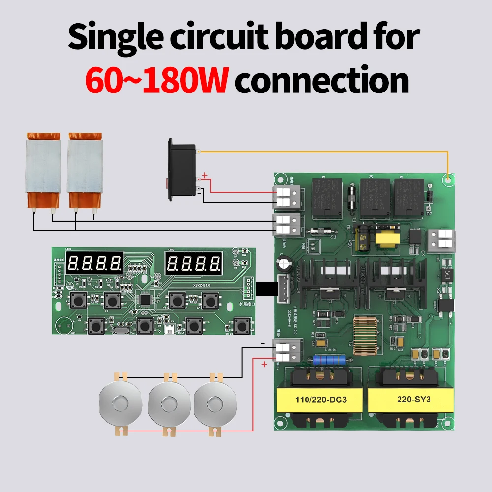 Granbo 60~900W 40KHz 110V/220V Ultrasonic Cleaner Drive Boards Transducer Kit DIY Ultrasound Cleaning Bathtub 5