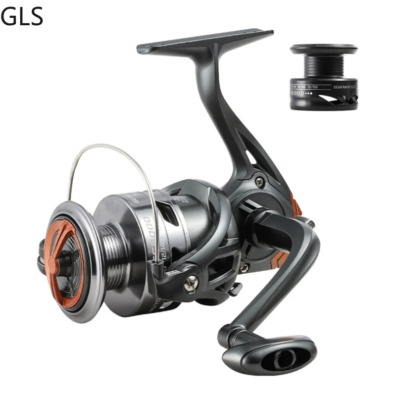 

GLS Metal fishing reel 5.2:1/4.7:1 Freshwater Fishing Reel Max Drag 6kg-10kg Profession Spinning Reel Fishing Accessories