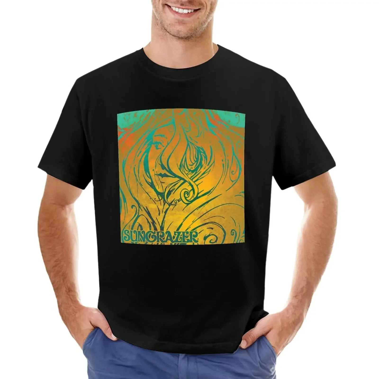 

Sungrazer: Sungrazer T-Shirt blacks hippie clothes quick drying cute clothes mens white t shirts