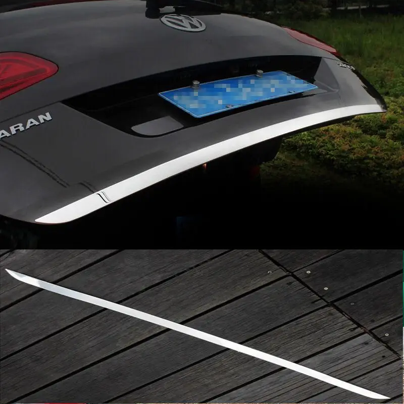 

car assecories For Volkswagen Sharan Rear Trunk Door Handle Cover Tail Gate Trim Bezel Molding Styling car stickers