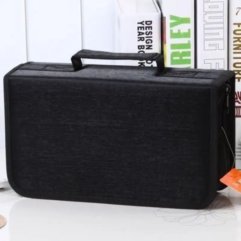 DVD Case Holder 128 Disc CD Storage Bag Zipper Binder Travel Disc Box Waterproof Portable CD Storage Box DVD - Image 10
