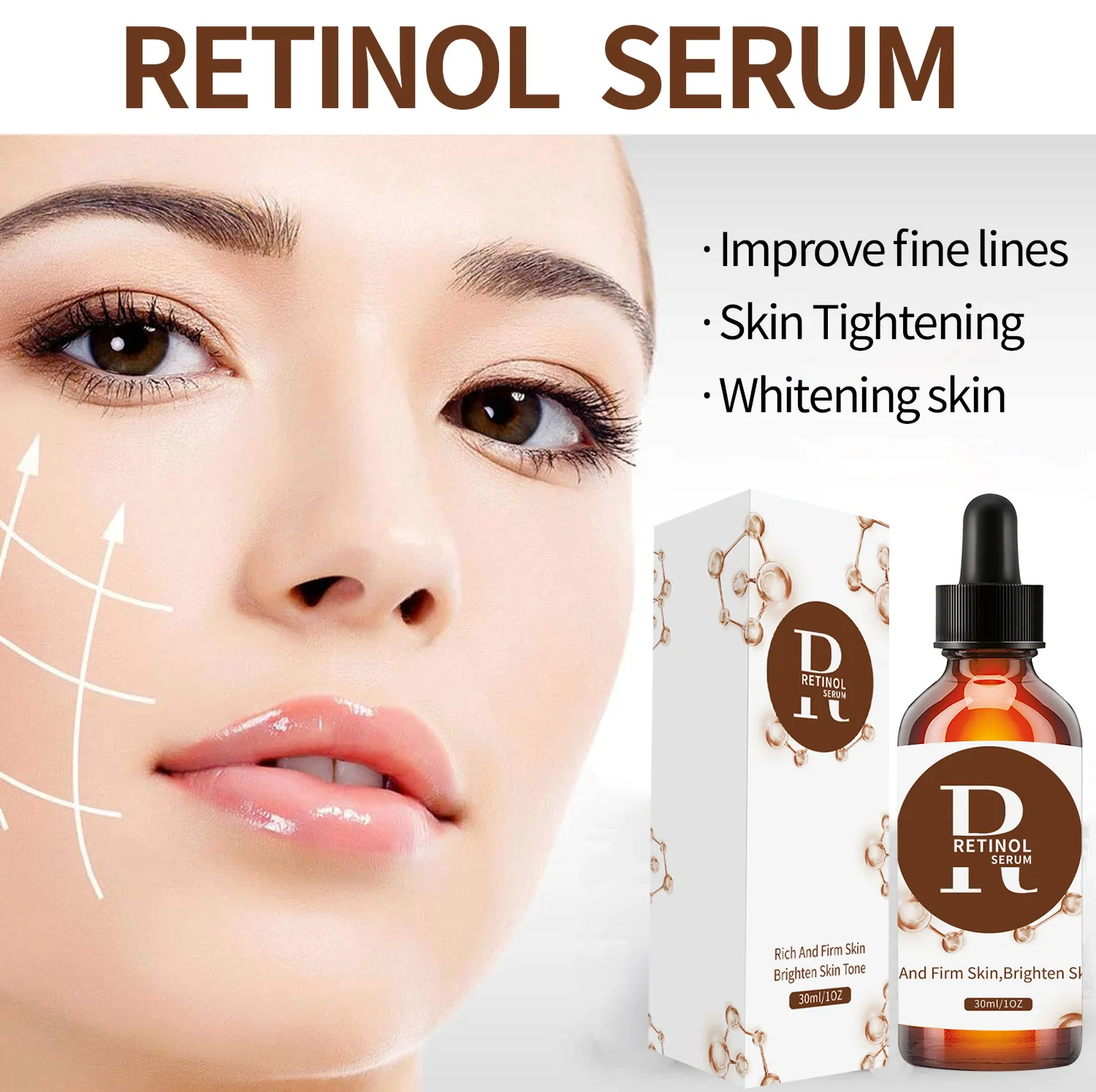 Cross border foreign trade spot desalinated retinol A alcohol Retinol A alcohol BR/stock solution retinol serum eye mask gold moisturizing and moisturizing cross border foreign trade skincare products