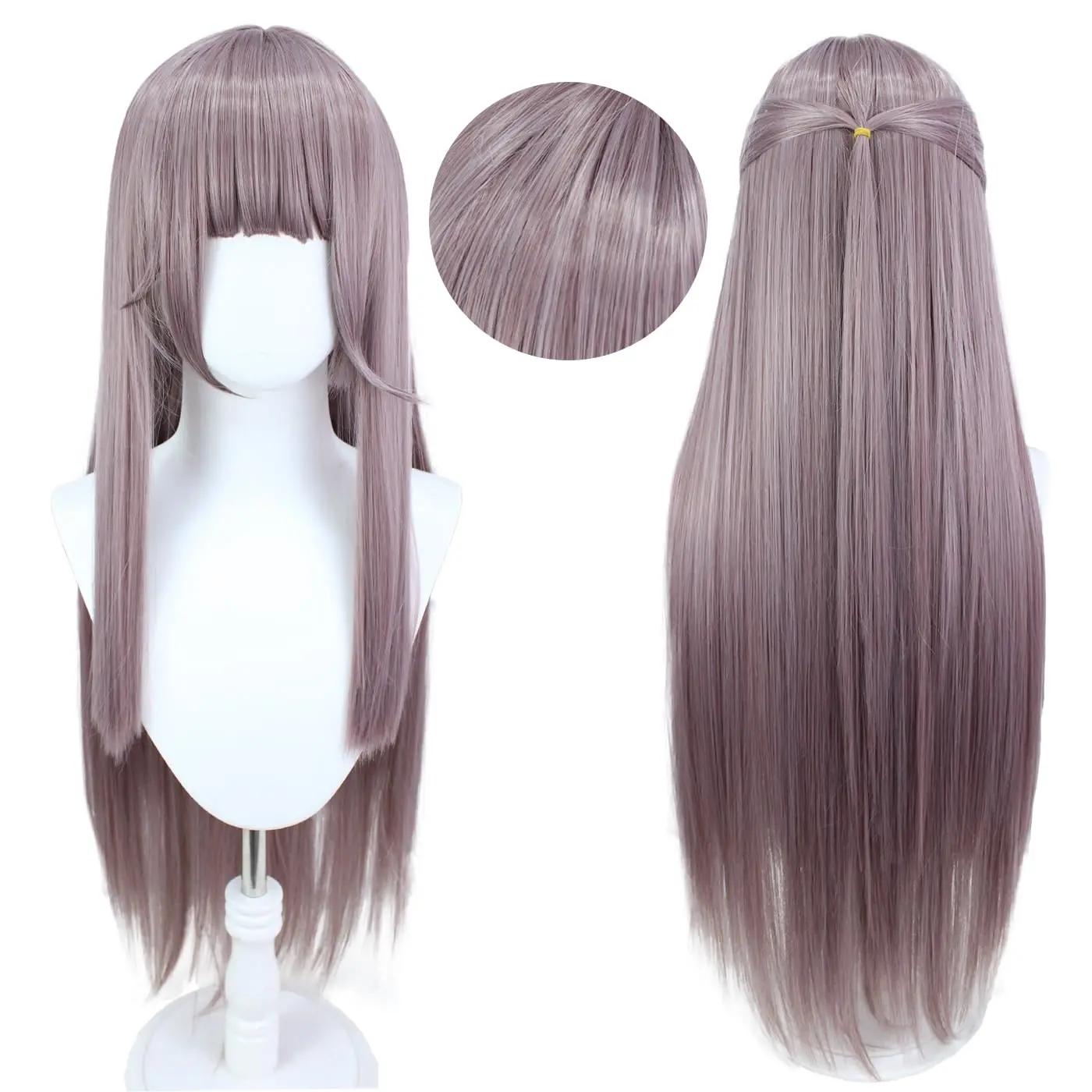 

Honkai Star Rail Game Straight Long Herta Cosplay Wig Heat Resistant Synthetic Halloween Party Hair for Women Long Straight