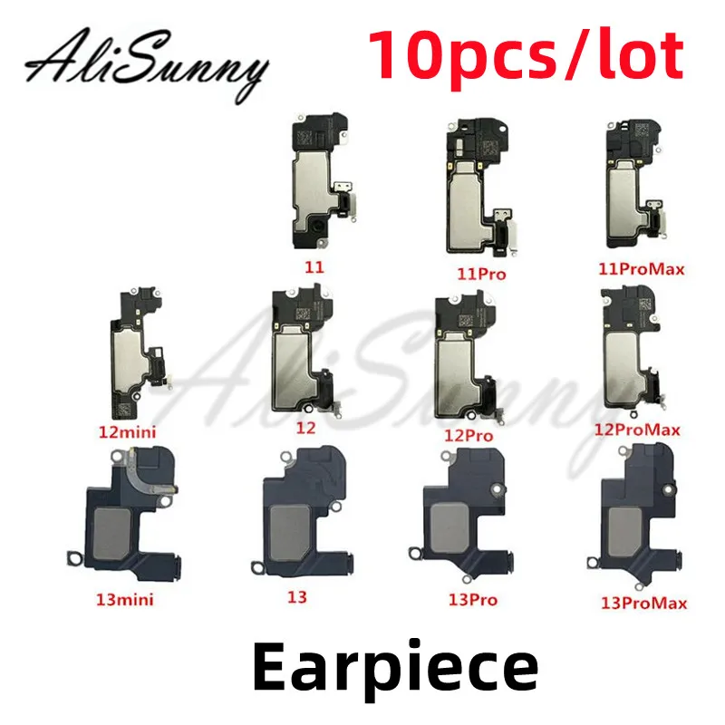AliSunny 10pcs Earpiece Flex Cable for iPhone 11 12 13 Pro Max Mini Ear