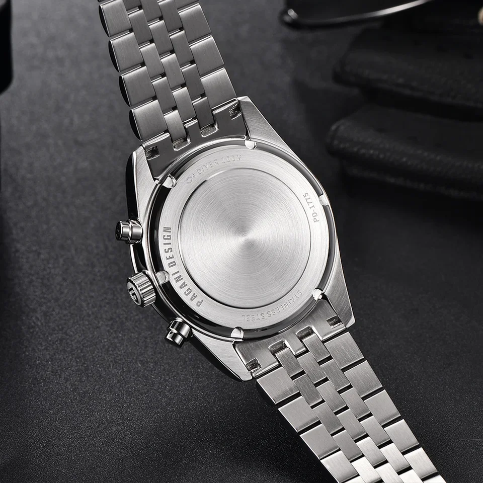 RollsTimi Pagani Designs 1766 – Orologio Uomo Quarzo Giapponese VK64, Cassa 40mm, Vetro Zaffiro, Crono 100m – Regalo