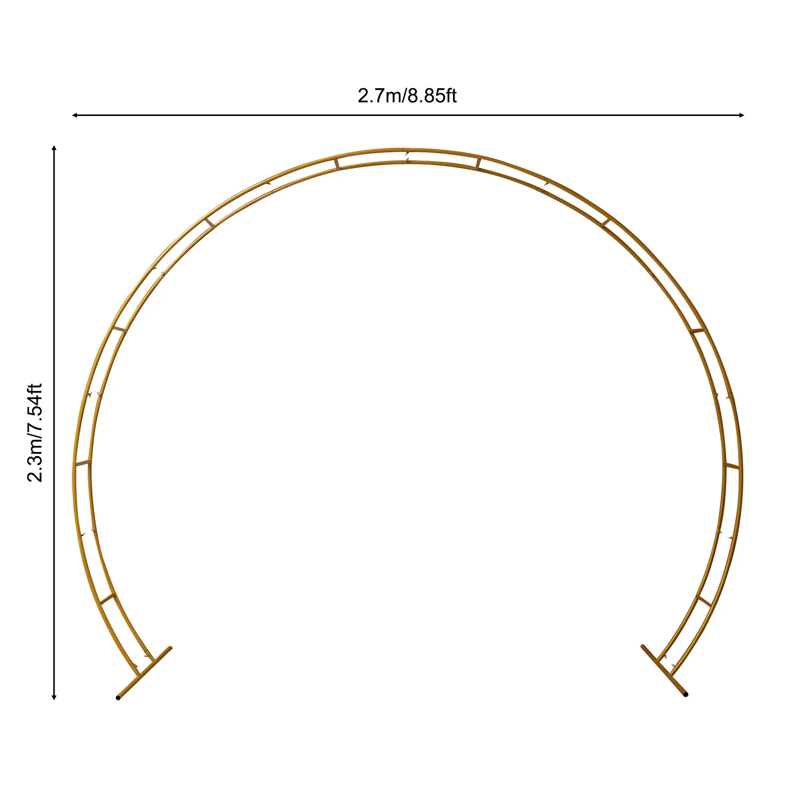 Wedding Arch Stand with Bases Easy Assembly Garden Arch Metal Abor for Weddings Party Event Decoration