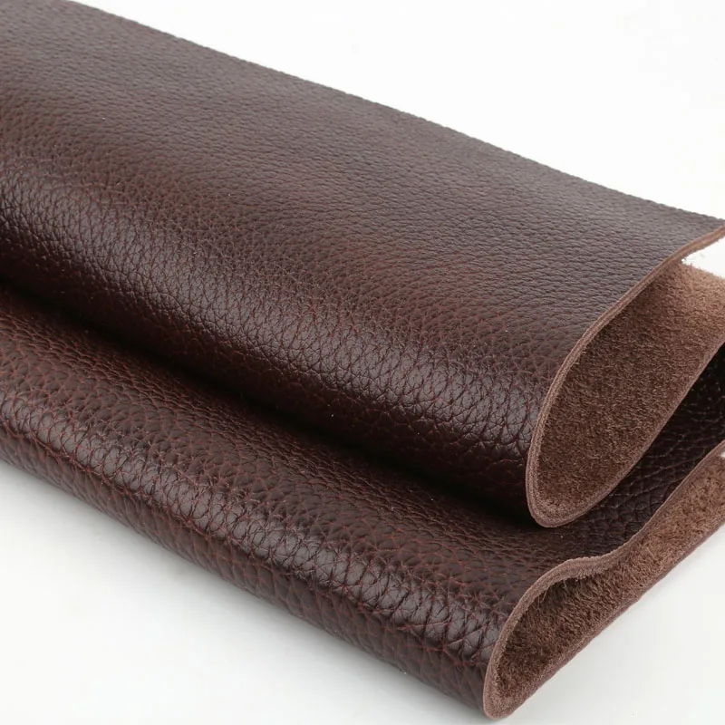 Premium Dark Brown Genuine Cowhide Leather Cushion
