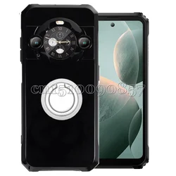 Shockproof Soft TPU Case with Ring Holder - Blackview BL9000 Pro Cover for Blackview BL9000 (Glossy Silver Ring)
