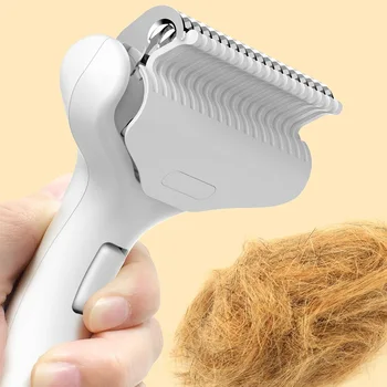 Curved Undercoat Deshedding Rake 1