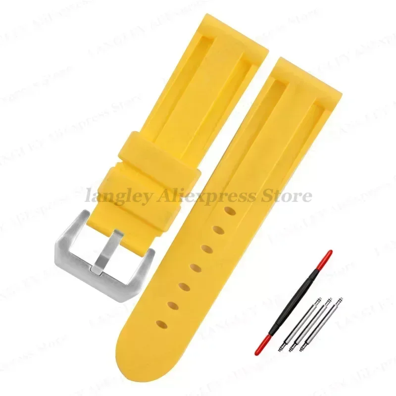 Versatile Sport Silicone Rubber Watch Band - Multiple Size Options