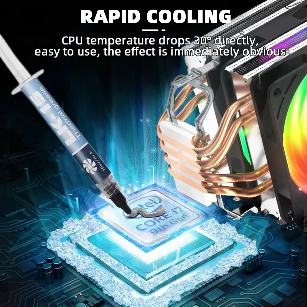 LK-15/LK-17 Composto Térmico Pasta Condutora Graxa Silicone Gesso Dissipador De Calor para CPU GPU Chipset Notebook Cooling Coolers
