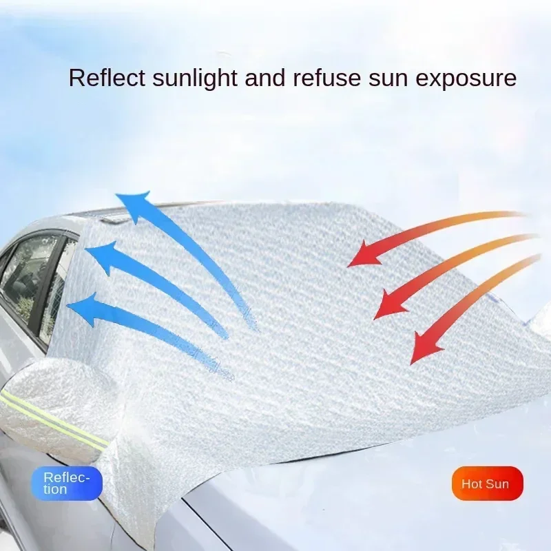 Waterproof Cotton Car Cover Outdoor Anti Snow Windshield Protective