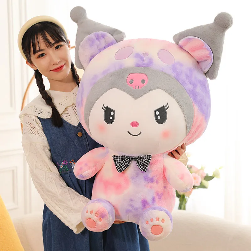 

115cm Giant Size Sanrio Anime Colorful Cinnamoroll Kuromi My Melody Plush Toy Doll Kawaii Plushies Pillow Girls Birthday Gift