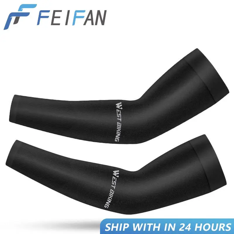 

Ice Silk Sport Arm Sleeves Cycling Arm Sleeves Cover UV Protection Outdoor Running Basketball Summer Sunscreen Riding Sleeves