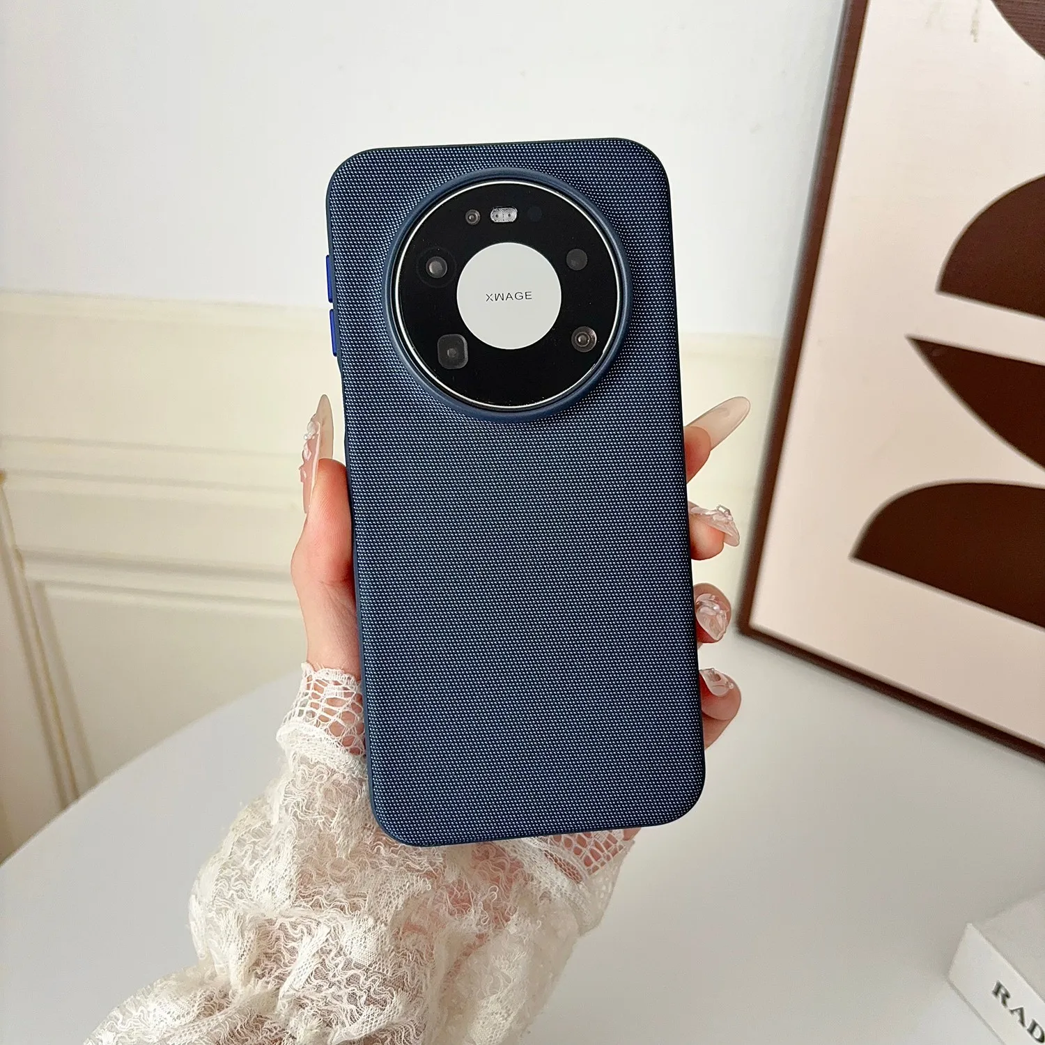 Magnetic TechWoven Cloth Skin Phone Case – Matte Anti-Scratch Cover