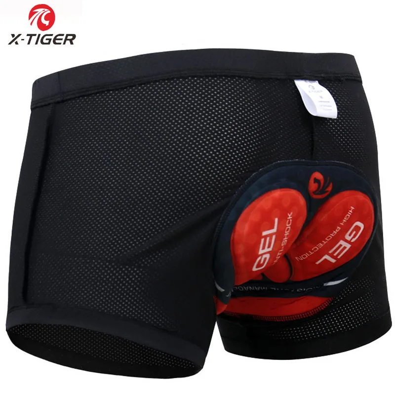 X-Tiger Cycling Shorts Breathable Mesh Shockproof 5D Pro Thickened Gel Pad Underwear