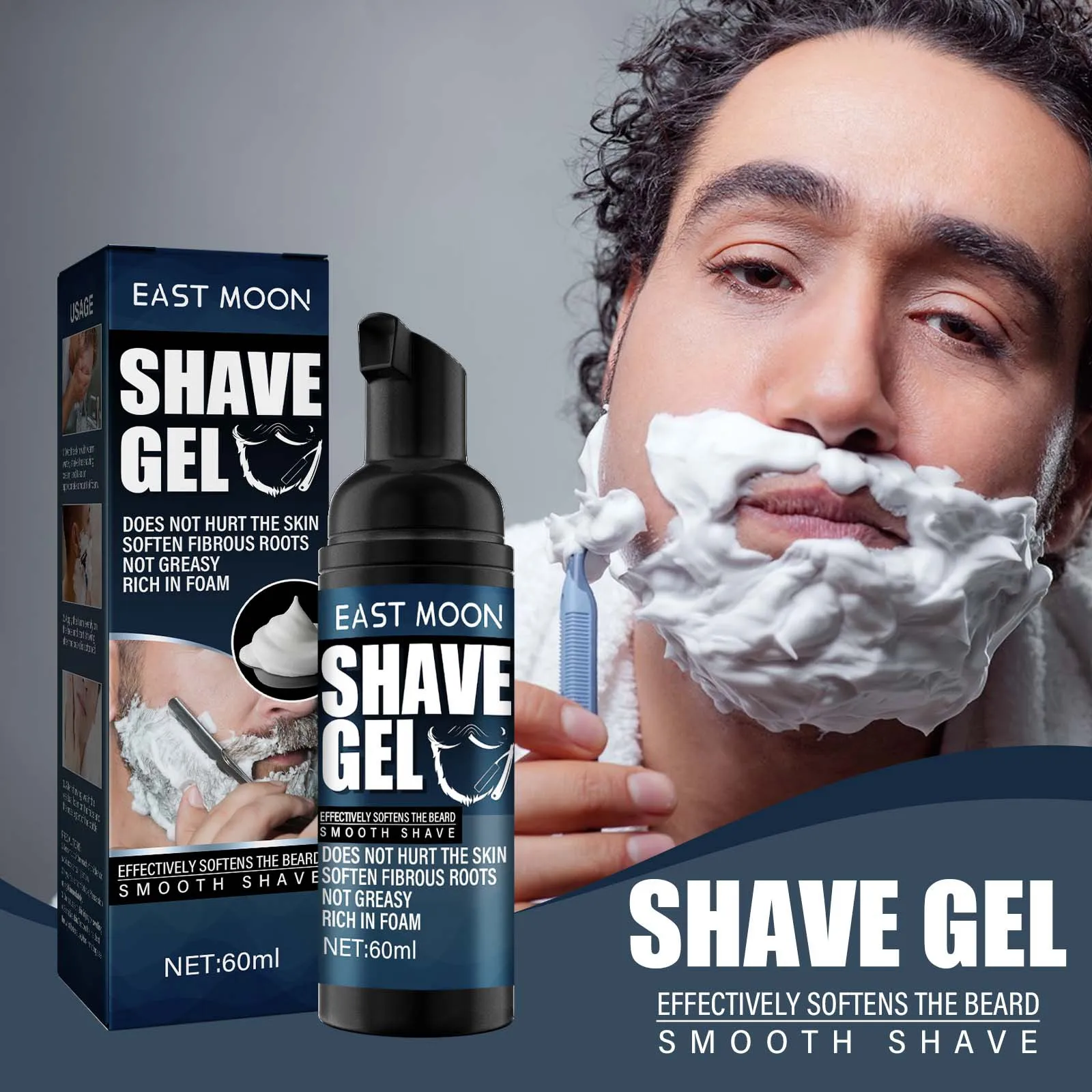 ShavingCreamMensShavingFoamMildRefreshingCleaningSoftening