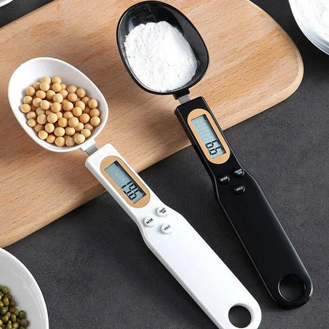 2 in 1 Electronic Kitchen Scale LCD Digital Measuring Food Flour Digital  Spoon Scale Mini Kitchen Tool Forfood Thermometer Scale - AliExpress